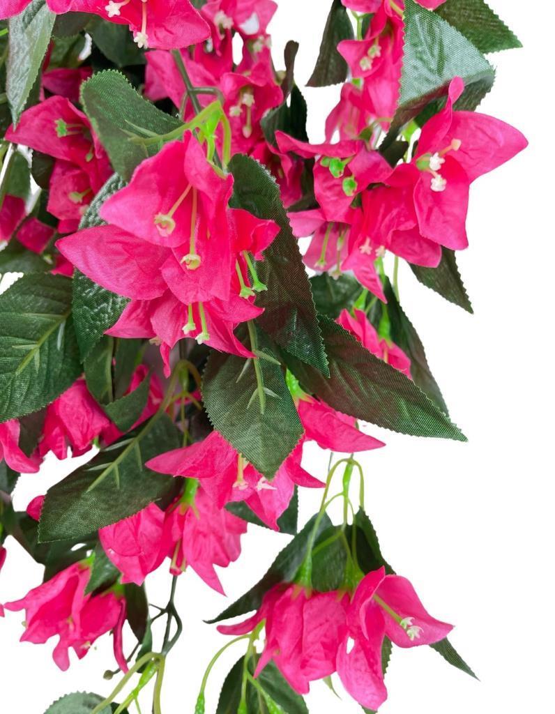Yapay Çiçek Dev Begonvil Çiçeği Fuşya 9 Dallı 70cm Sarkan Çiçek