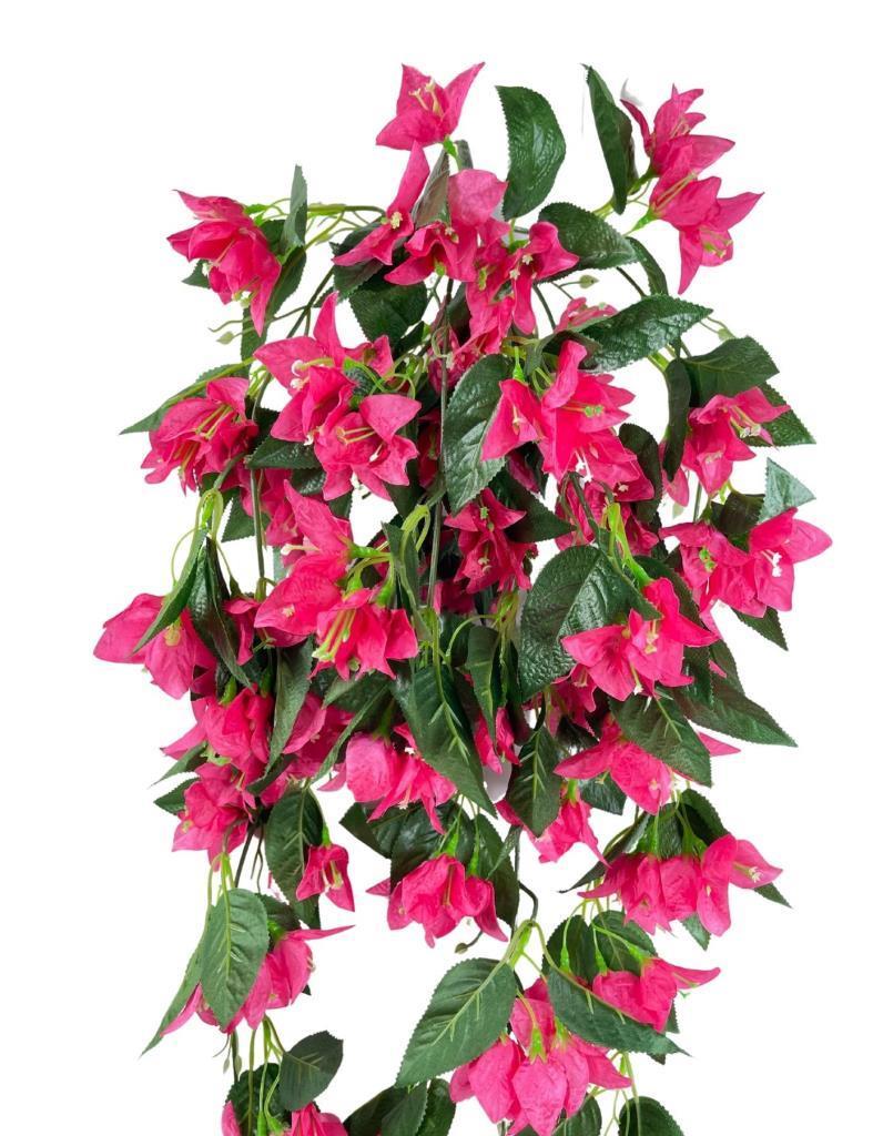 Yapay Çiçek Dev Begonvil Çiçeği Fuşya 9 Dallı 70cm Sarkan Çiçek