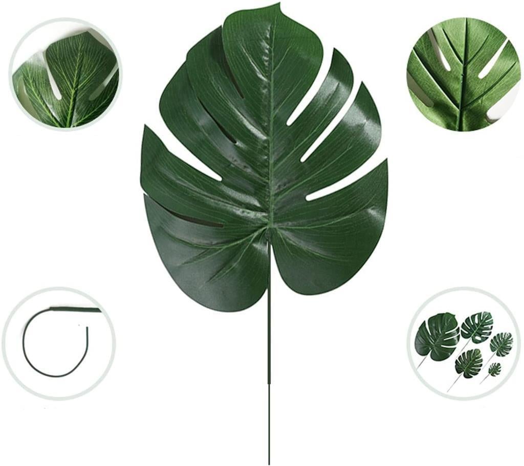 Yapay Çiçek Deve Tabanı Yaprağı 10 ADET Yapay Monstera Yaprağı