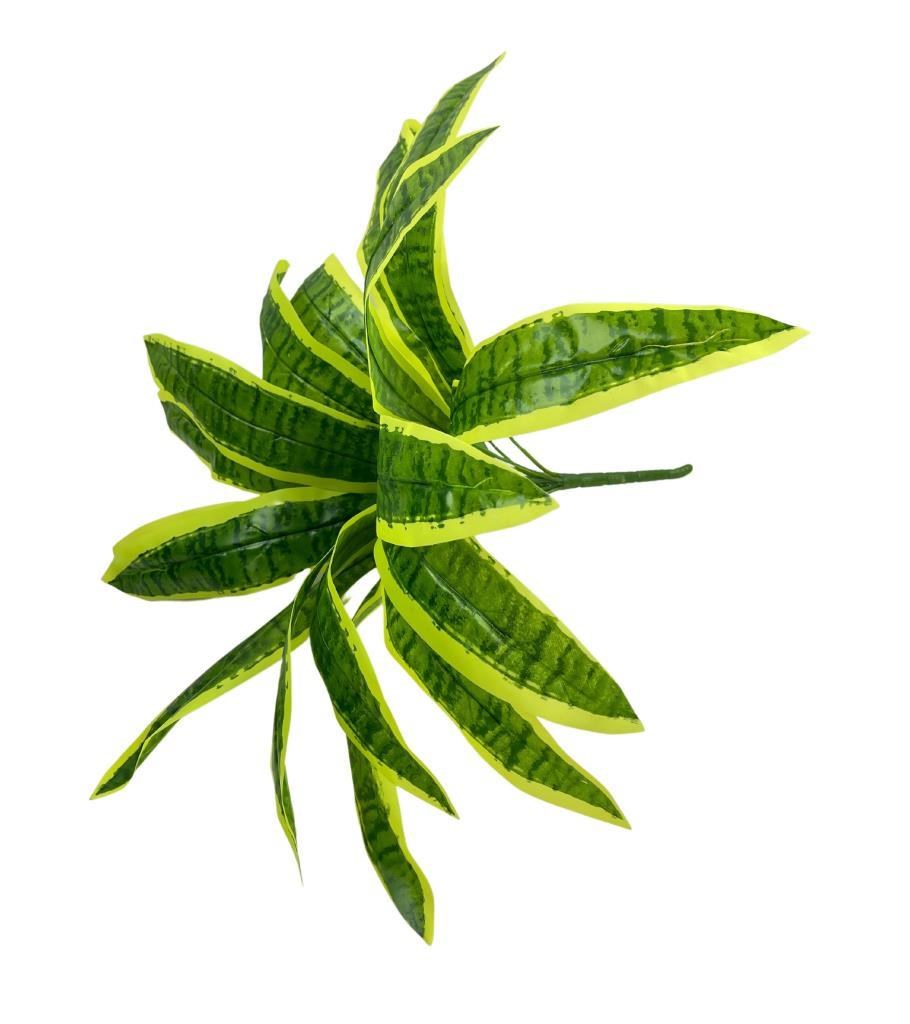 Yapay Çiçek Dracaena Massengena Yaprağı Demeti 11 Yapraklı 40*50cm Dik Duvar Çiçeği Yapay Bitki