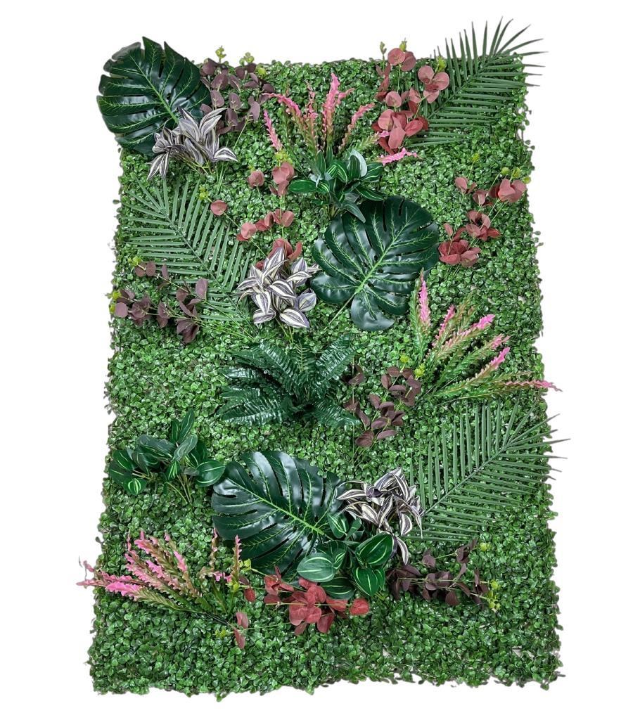 Yapay Çiçek Duvar Kaplama 1M2 120*80 CM Panel Şimşir Dik Duvar Uygulama