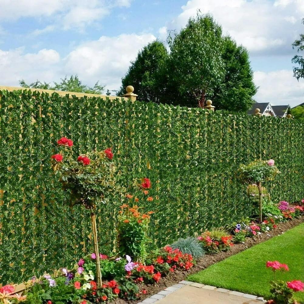 Yapay Çiçek Duvar Kaplama Panel 300x100 cm Sarmaşık Hedera Tabaka Duvar Uygulama