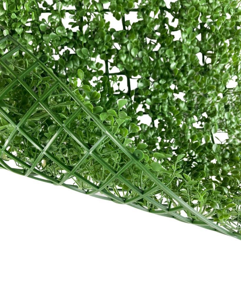 Yapay Çiçek Duvar Kaplama Panel Şimşir Tabaka 50*50cm Dik Duvar Uygulama