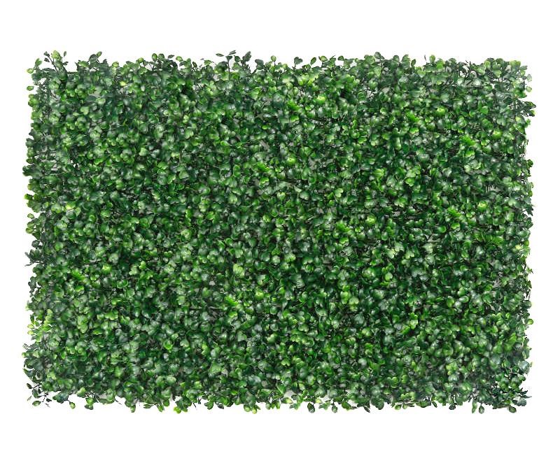 Yapay Çiçek Duvar Kaplama Panel Şimşir Tabaka 40x60 cm Yeşil Dik Duvar Uygulama