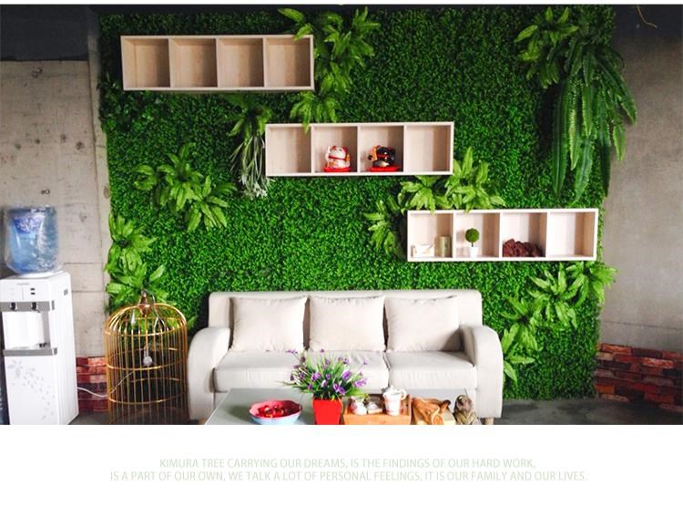 Yapay Çiçek Duvar Kaplama Panel Şimşir Tabaka 50*50cm Dik Duvar Uygulama