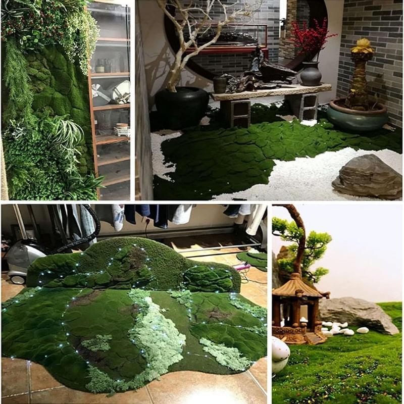 Yapay Çiçek Duvar Kaplama Yosun Paneli 1M2 100*100CM Moss Dik Duvar Uygulama