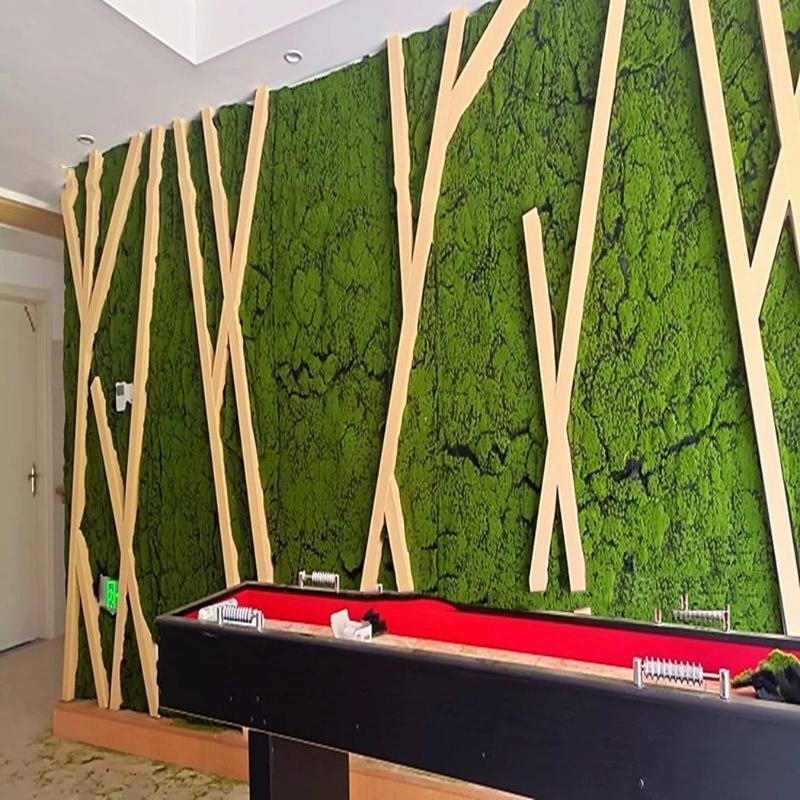 Yapay Çiçek Duvar Kaplama Yosun Paneli 1M2 100*100CM Moss Dik Duvar Uygulama