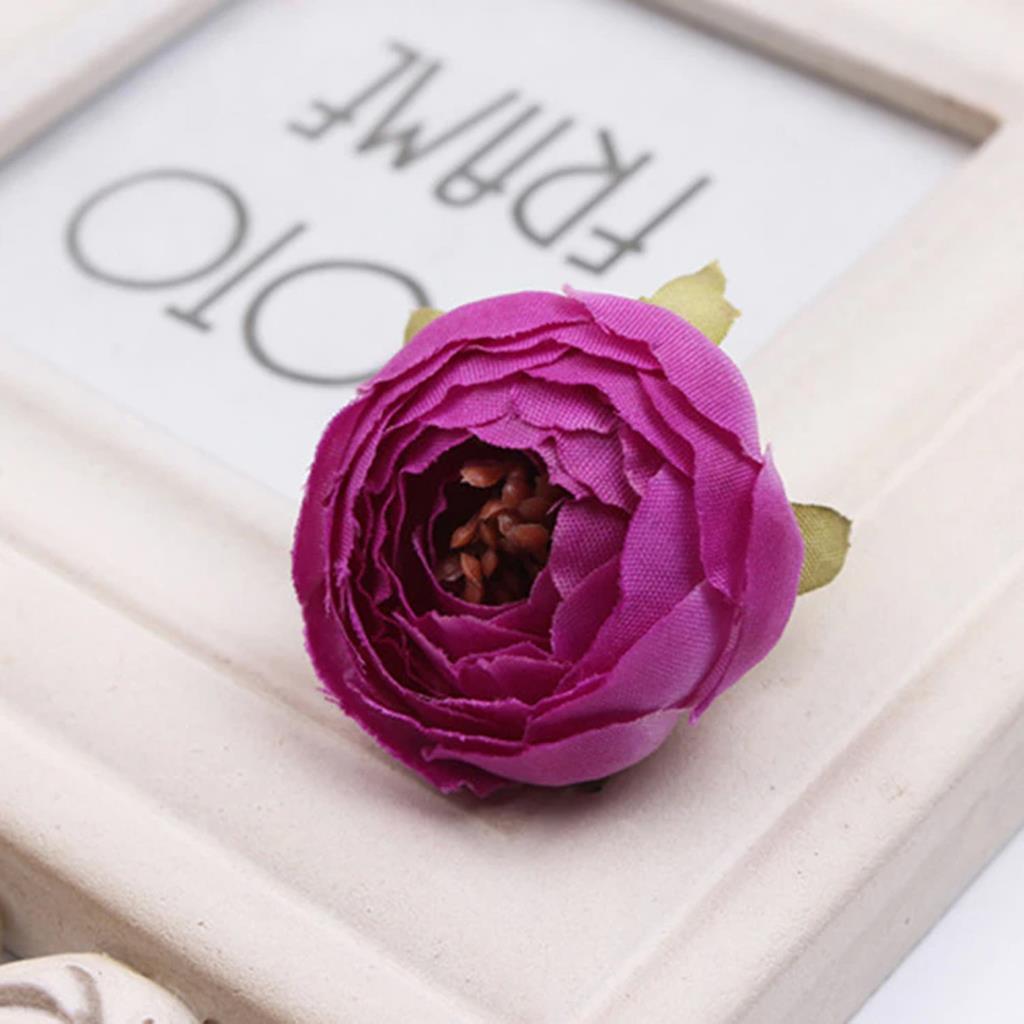 Yapay Çiçek Erengül Kafa 10lu Kelle Pastel Renkler Fuşya