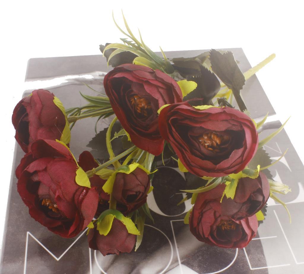 Yapay Çiçek Erengül Yapay Gül Demeti 6 Çiçekli MÜRDÜM