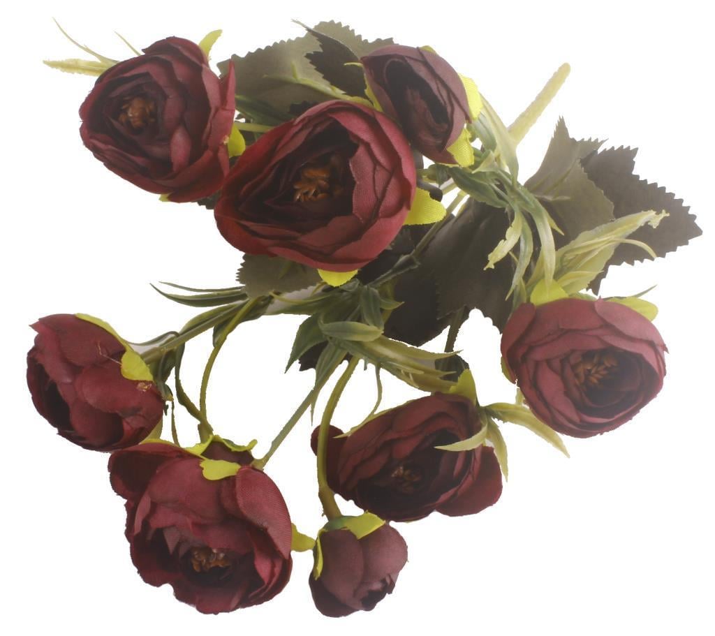 Yapay Çiçek Erengül Yapay Gül Demeti 6 Çiçekli MÜRDÜM