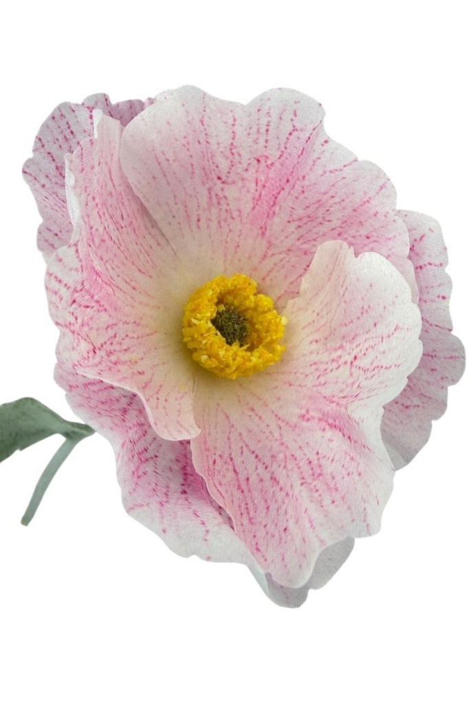 Yapay Çiçek Gelincik Çiçeği Tek Dal Pembe Açık Renk 45Cm