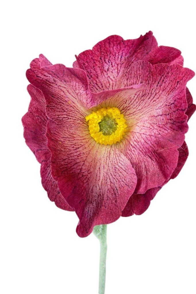 Yapay Çiçek Gelincik Çiçeği Tek Dal Pembe Koyu  Renk 45Cm