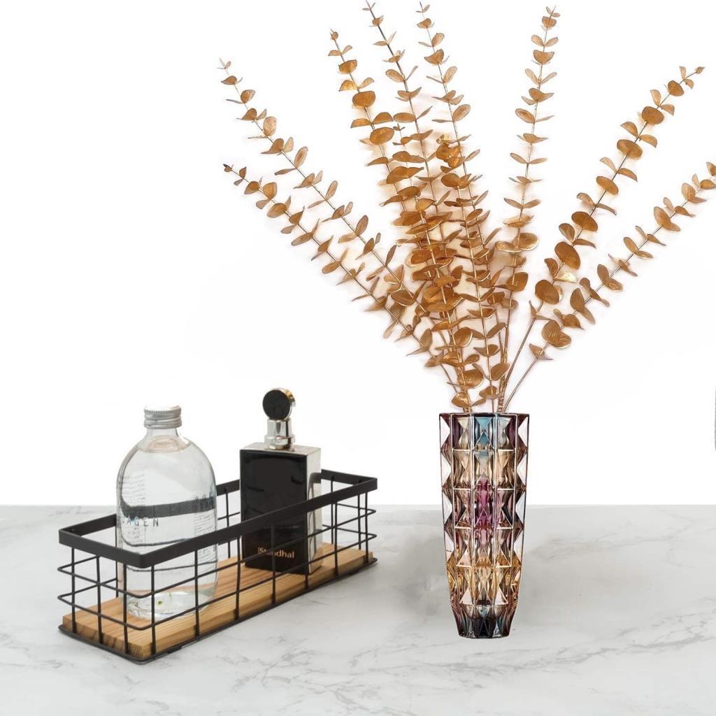 Yapay Çiçek Gold Altın Renk Okaliptus 3Dallı Uzun Dal 76cm Eucalyptus