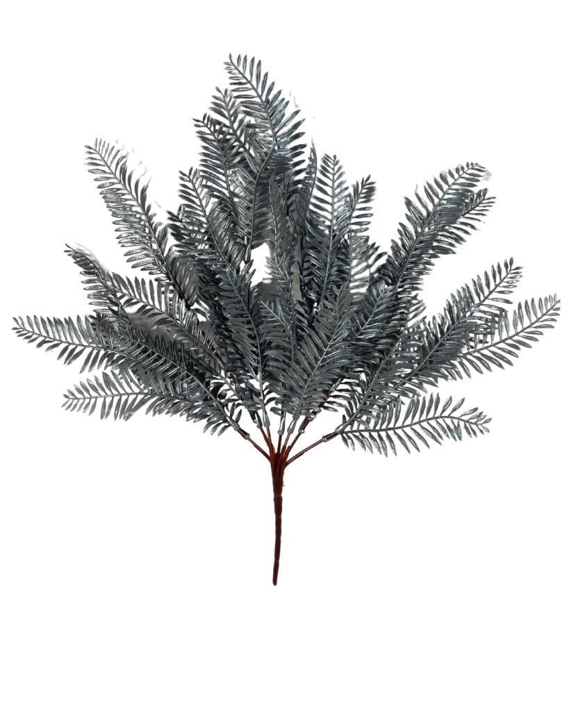 Yapay Çiçek Gümüş Fern Demet Garnitür Aradal Dekoratif Yapay Bitki