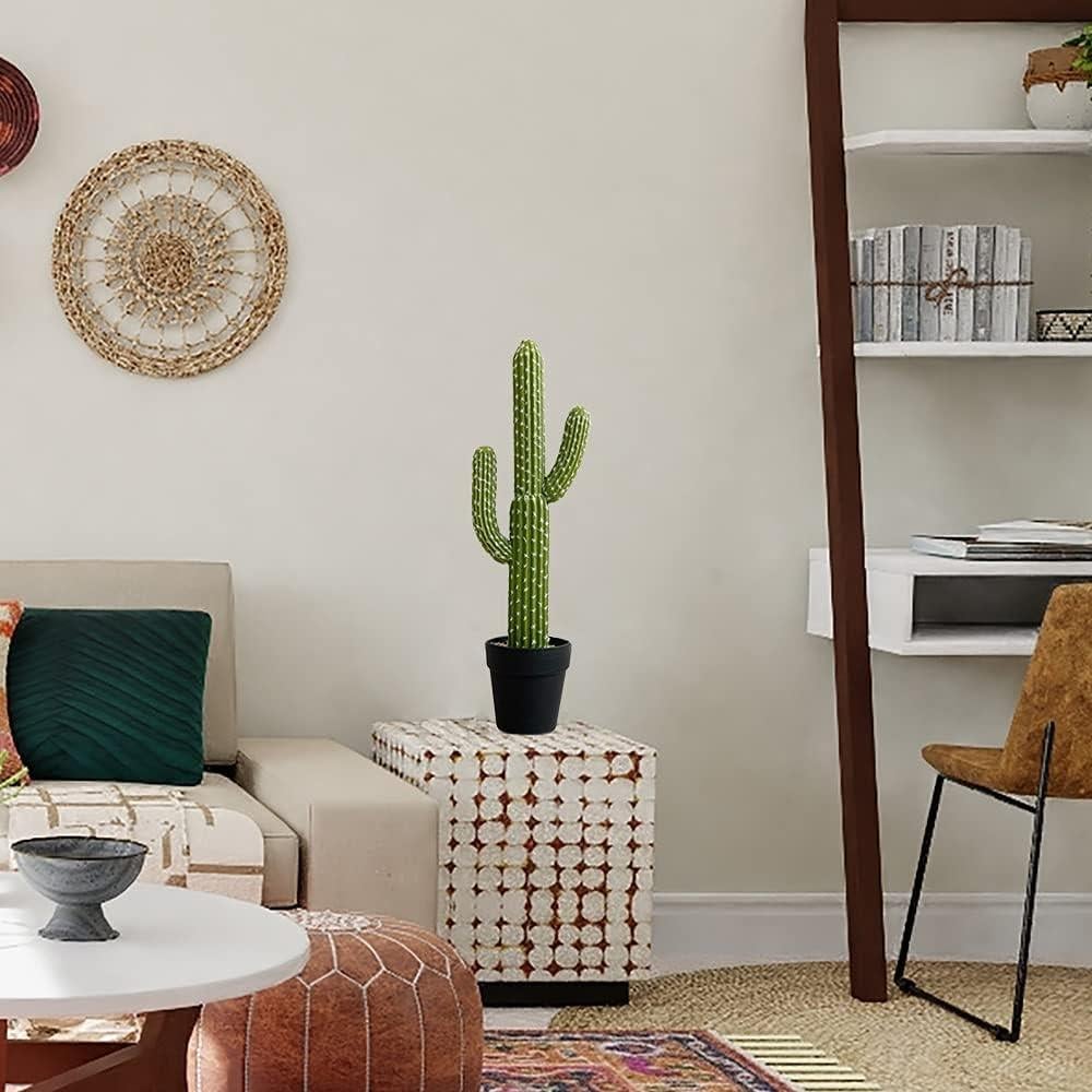 Yapay Çiçek Kaktüs Ağacı 3Kollu 54*20cm sk4018