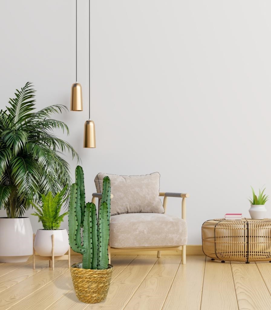 Yapay Çiçek Kaktüs Ağacı 4kollu 70*22cm 4026