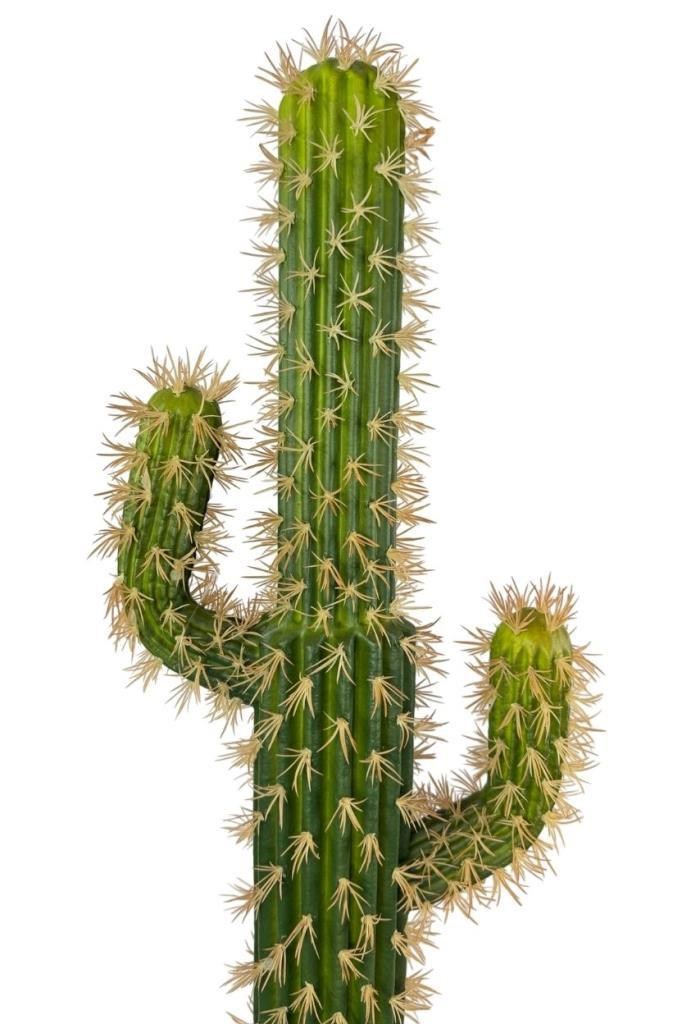 Yapay Çiçek Kaktüs Siyah Saksıda 3Kollu 90*25cm Cactüs