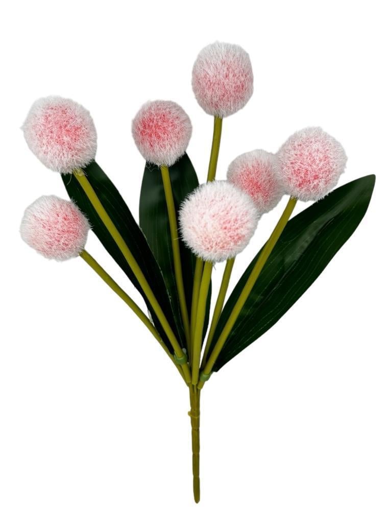 Yapay Çiçek Kırmızı Açık Pompon Çiçeği Dekoratif Yapay Çiçek 30*20cm