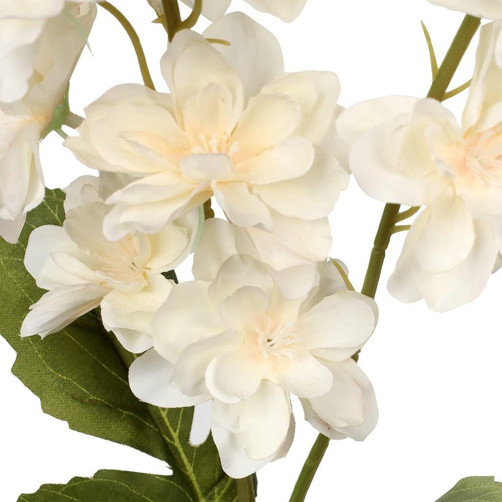 Yapay Çiçek Krem Sümbül Tek Dal Tomurcuklu 85*15cm Kumaş Çiçek Uzun Dal