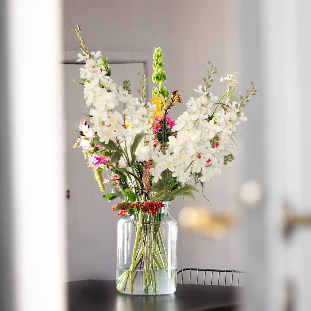 Yapay Çiçek Krem Sümbül Tek Dal Tomurcuklu 85*15cm Kumaş Çiçek Uzun Dal