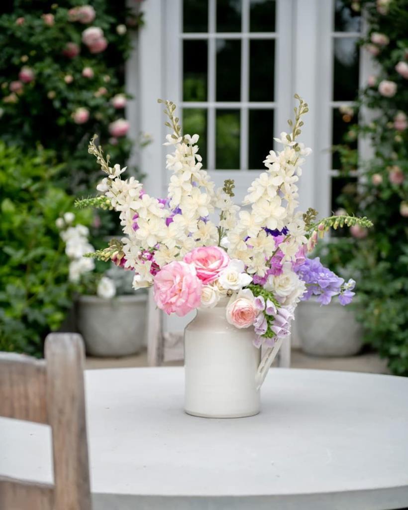 Yapay Çiçek Krem Sümbül Tek Dal Tomurcuklu 85*15cm Kumaş Çiçek Uzun Dal