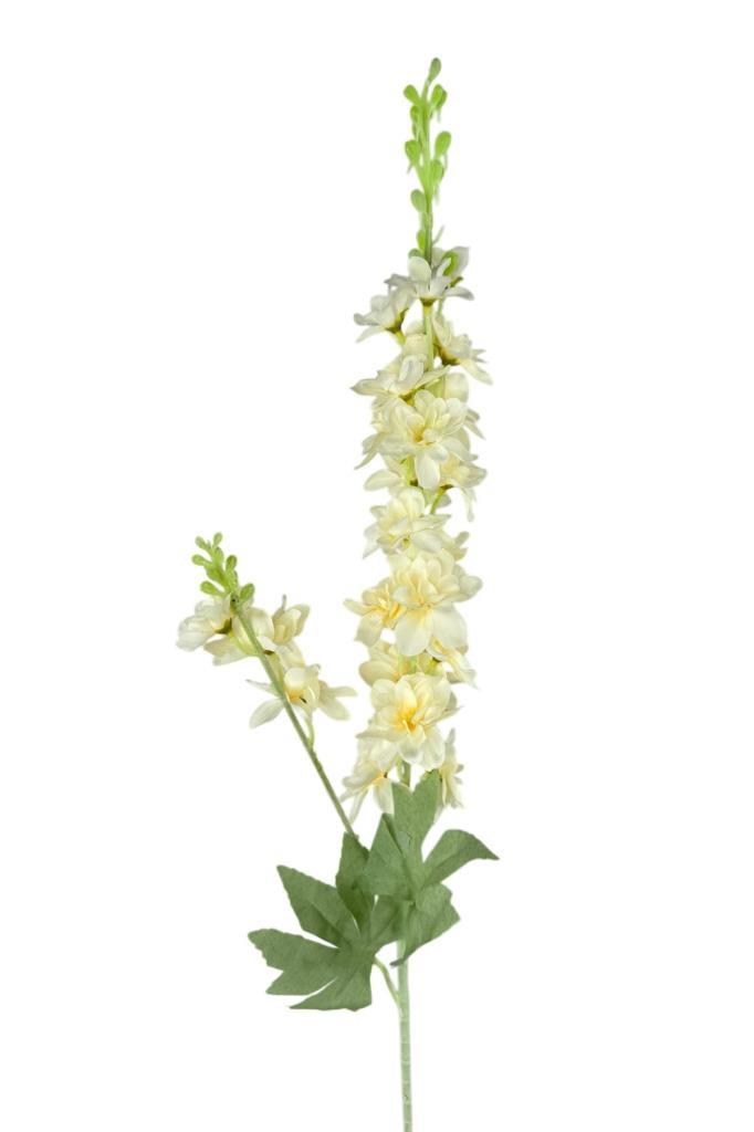 Yapay Çiçek Krem Sümbül Tek Dal Tomurcuklu 85*15cm Kumaş Çiçek Uzun Dal