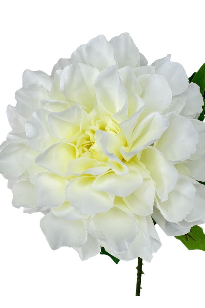 Yapay Çiçek Krizantem Beyaz Tek Dal Tomurcuklu 65*17cm Kumaş Çiçek Uzun Dal