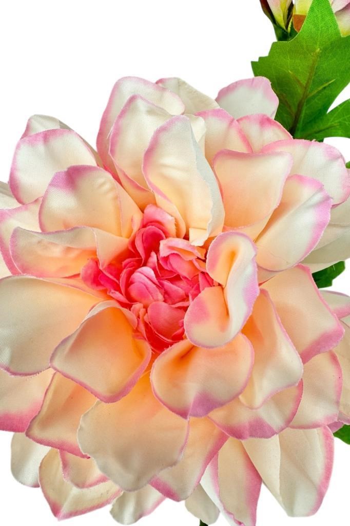Yapay Çiçek Krizantem Pembe Tek Dal Tomurcuklu 65*17cm Kumaş Çiçek Uzun Dal