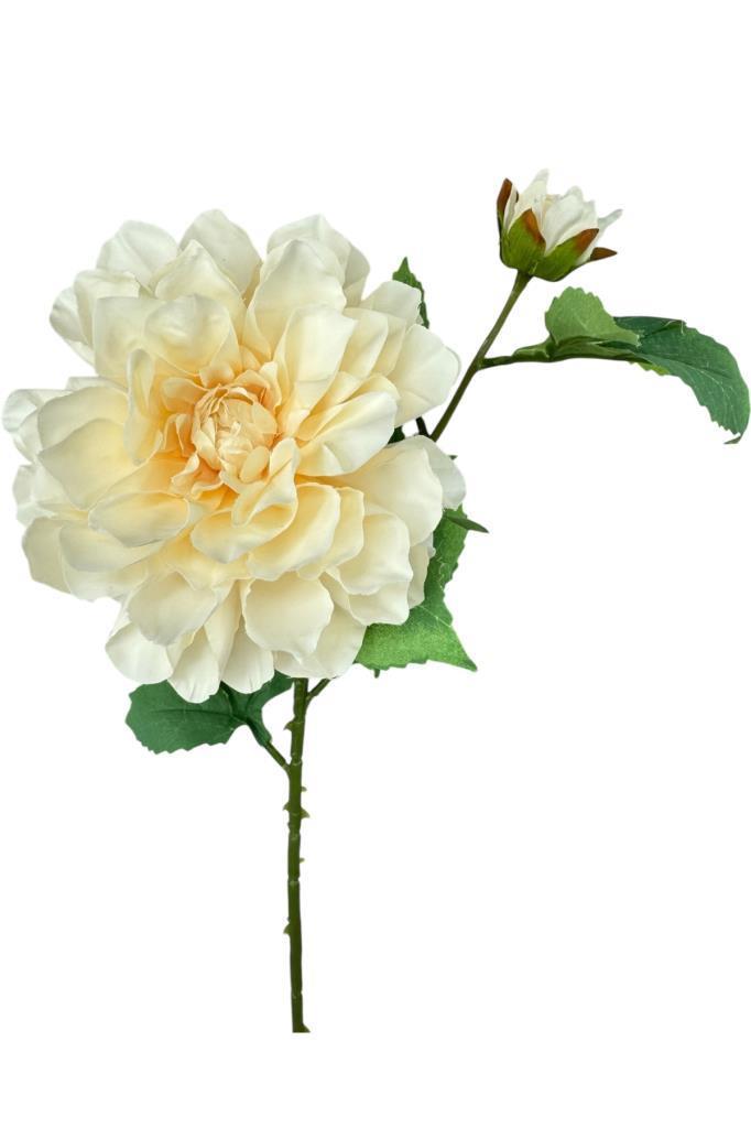 Yapay Çiçek Krizantem Yavruağzı Tek Dal Tomurcuklu 65*17cm Kumaş Çiçek Uzun Dal