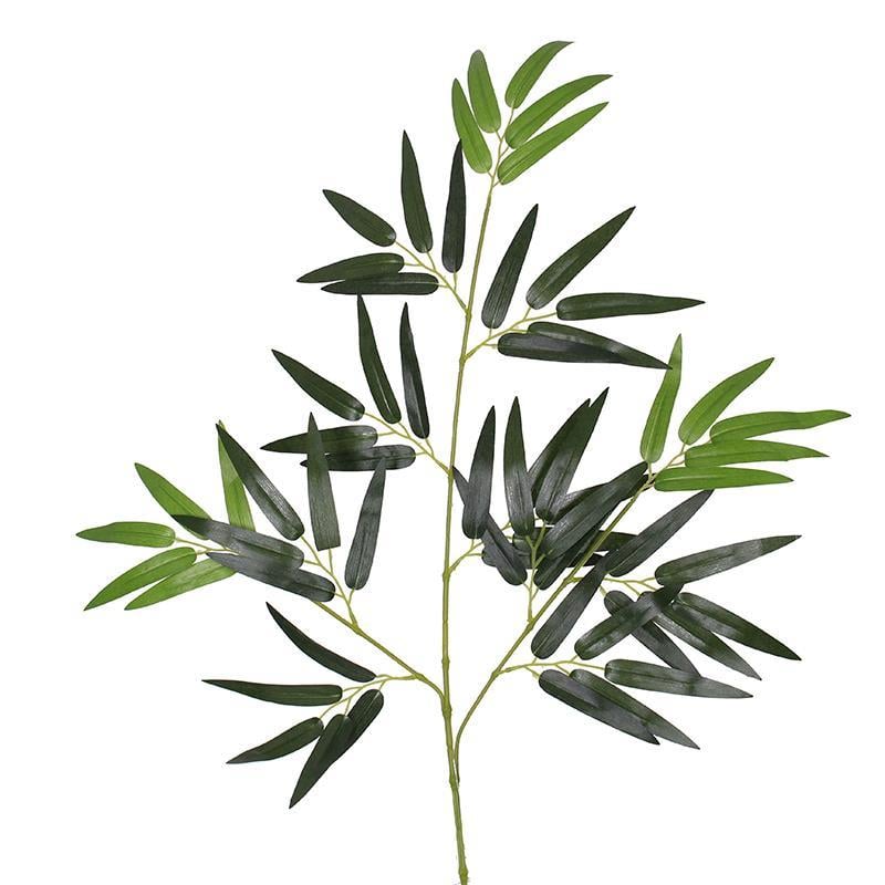 Yapay Çiçek Kumaş Bambu Yaprağı Ağaç Yaprağı