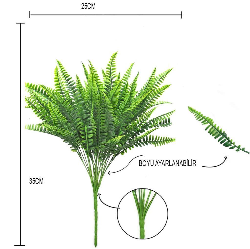 Yapay Çiçek Kuşkonmaz Demet 10 ADET Garnitür Yeşil Aradal Dekoratif Yapay Bitki