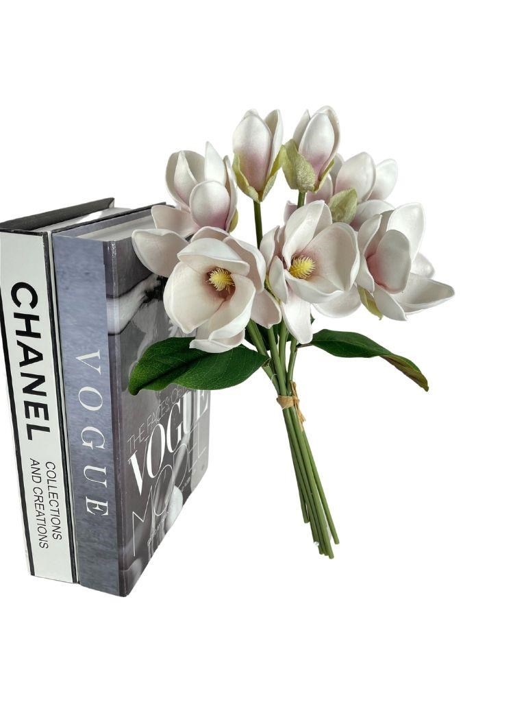 Yapay Çiçek Manolya Letex Eva Magnolia 33cm Pudra Uçuk Lila