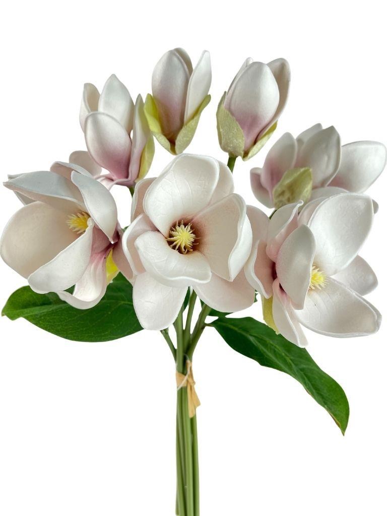 Yapay Çiçek Manolya Letex Eva Magnolia 33cm Pudra Uçuk Lila