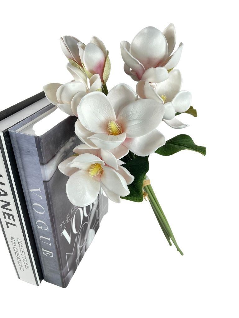 Yapay Çiçek Manolya Letex Eva Magnolia 33cm Pudra Pembe