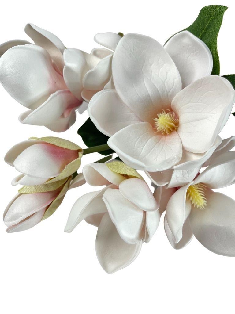 Yapay Çiçek Manolya Letex Eva Magnolia 33cm Pudra Pembe