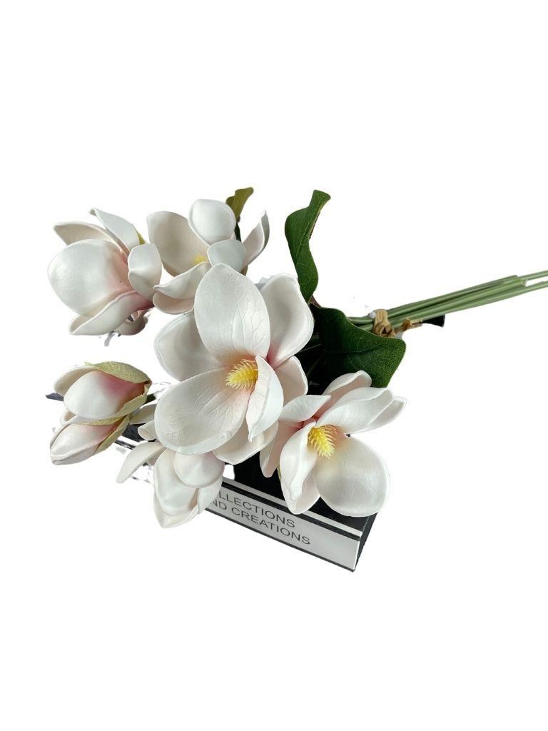 Yapay Çiçek Manolya Letex Eva Magnolia 33cm Pudra Pembe