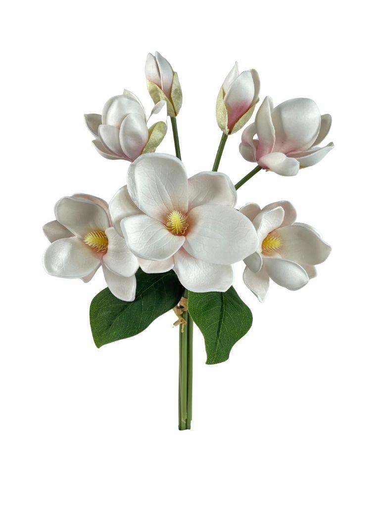 Yapay Çiçek Manolya Letex Eva Magnolia 33cm Pudra Pembe