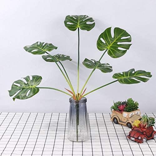 Yapay Çiçek Monstera 7 Dallı 65cm Salon Çiçeği Yapay Çiçek