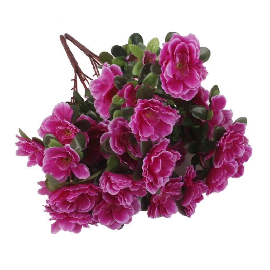 Yapay Çiçek Mor Açelya Demeti 7 Dallı 33*20cm