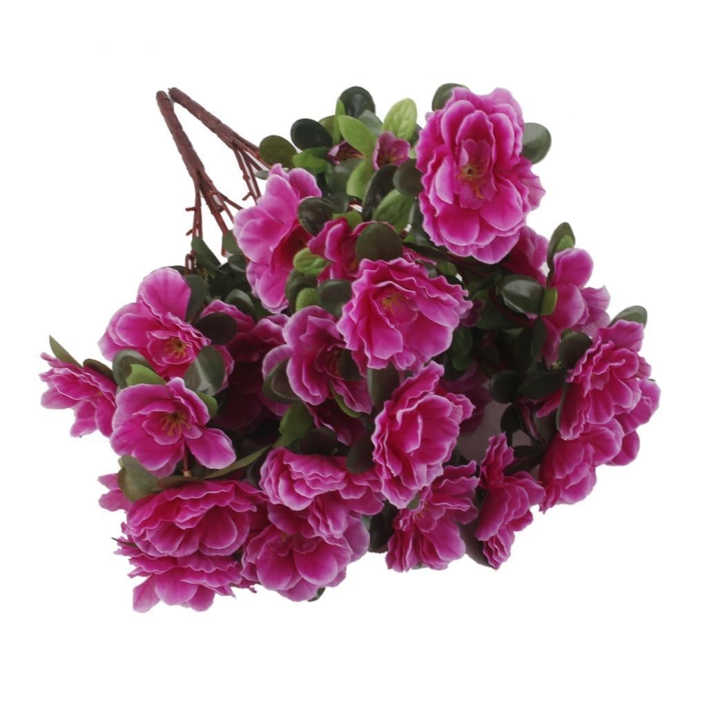 Yapay Çiçek Mor Açelya Demeti 7 Dallı 33*20cm