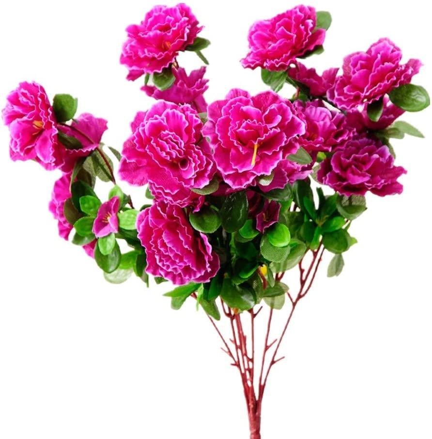 Yapay Çiçek Mor Açelya Demeti 7 Dallı 33*20cm