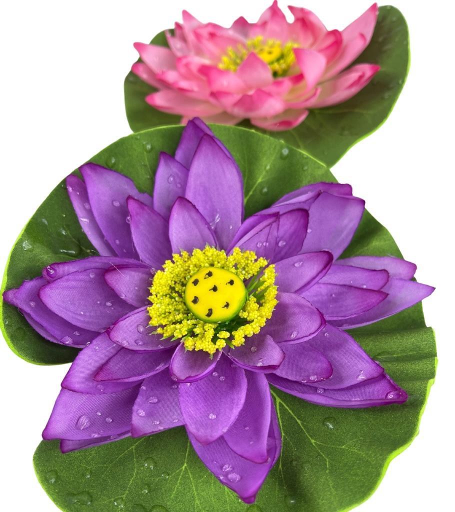 Yapay Çiçek Nilüfer Köpük Lotus Havuz Ve Akvaryum Dekoru 6ADET