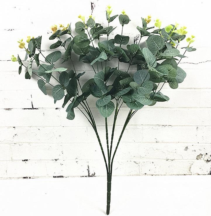 Yapay Çiçek Okaliptus Demet Yeşil Aradal Garnitür Eucalyptus