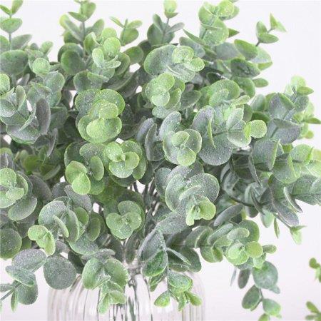 Yapay Çiçek Okaliptus Şimşir Demeti Pudralı Pastel Yeşil Garnitür Aradal Dekoratif Yapay Bitki