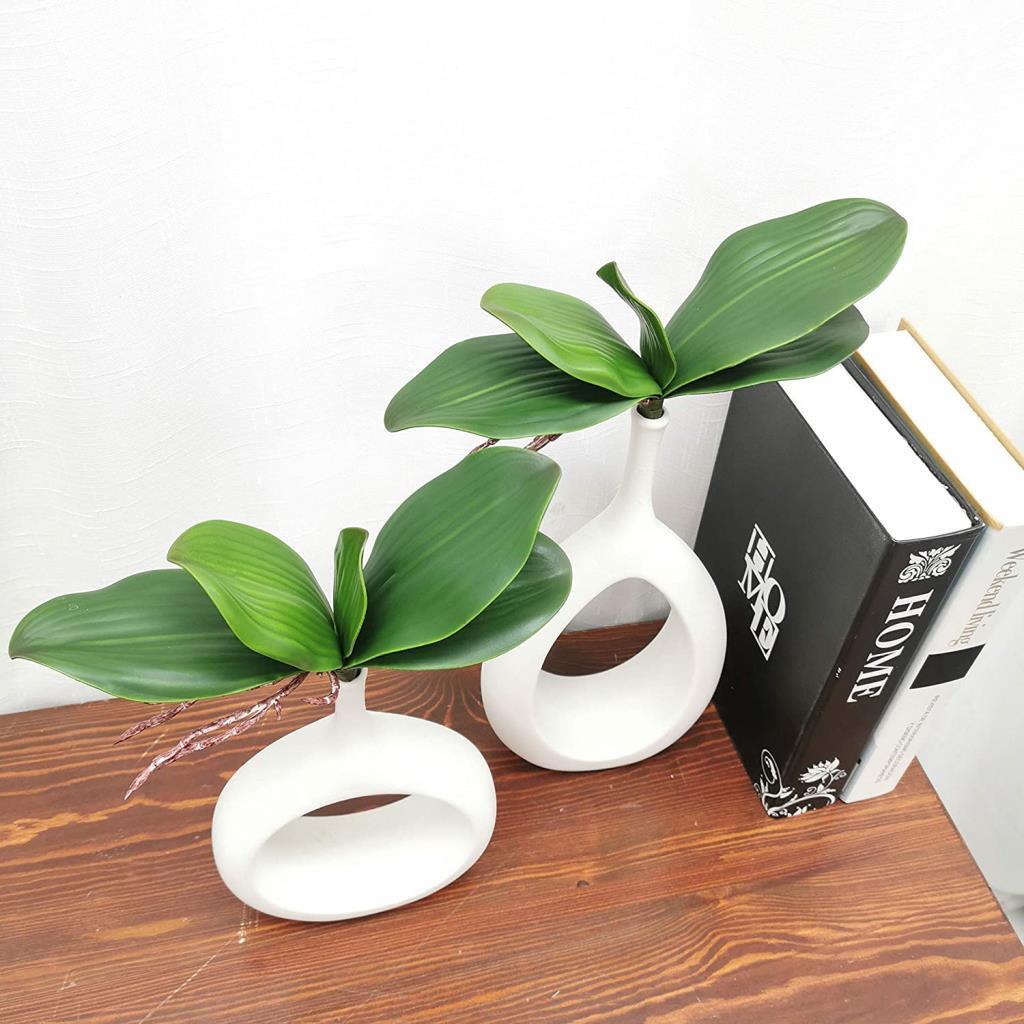 Yapay Çiçek Orkide Yaprağı Doğal Görünüm 