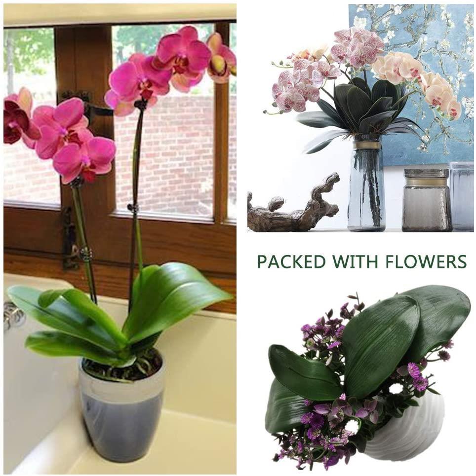 Yapay Çiçek Orkide Yaprağı Doğal Görünüm 