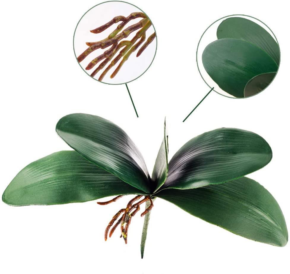 Yapay Çiçek Orkide Yaprağı Doğal Görünüm 