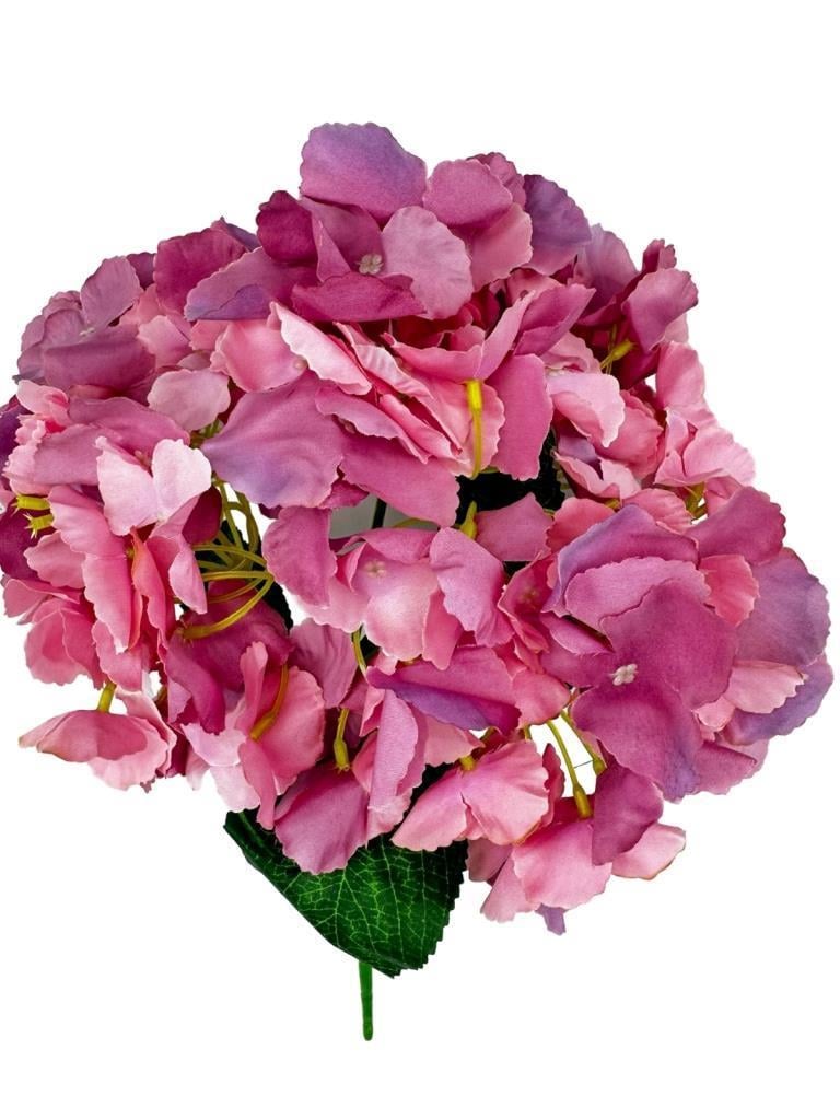 Yapay Çiçek Ortanca Çiçeği Demeti 43 cm Pembelila