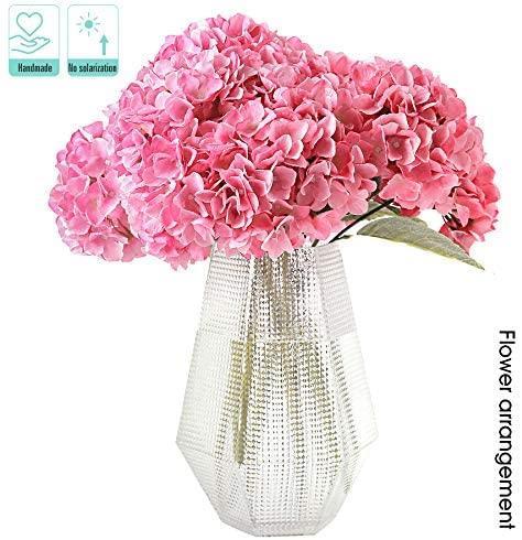 Yapay Çiçek Ortanca Çiçeği Demeti 43 cm Pembe