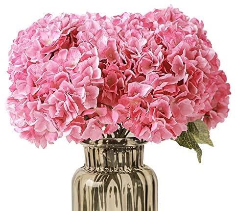 Yapay Çiçek Ortanca Çiçeği Demeti 43 cm Pembe